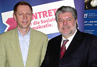 Peter Vietz mit dem SPD-Vorsitzenden Kurt Beck